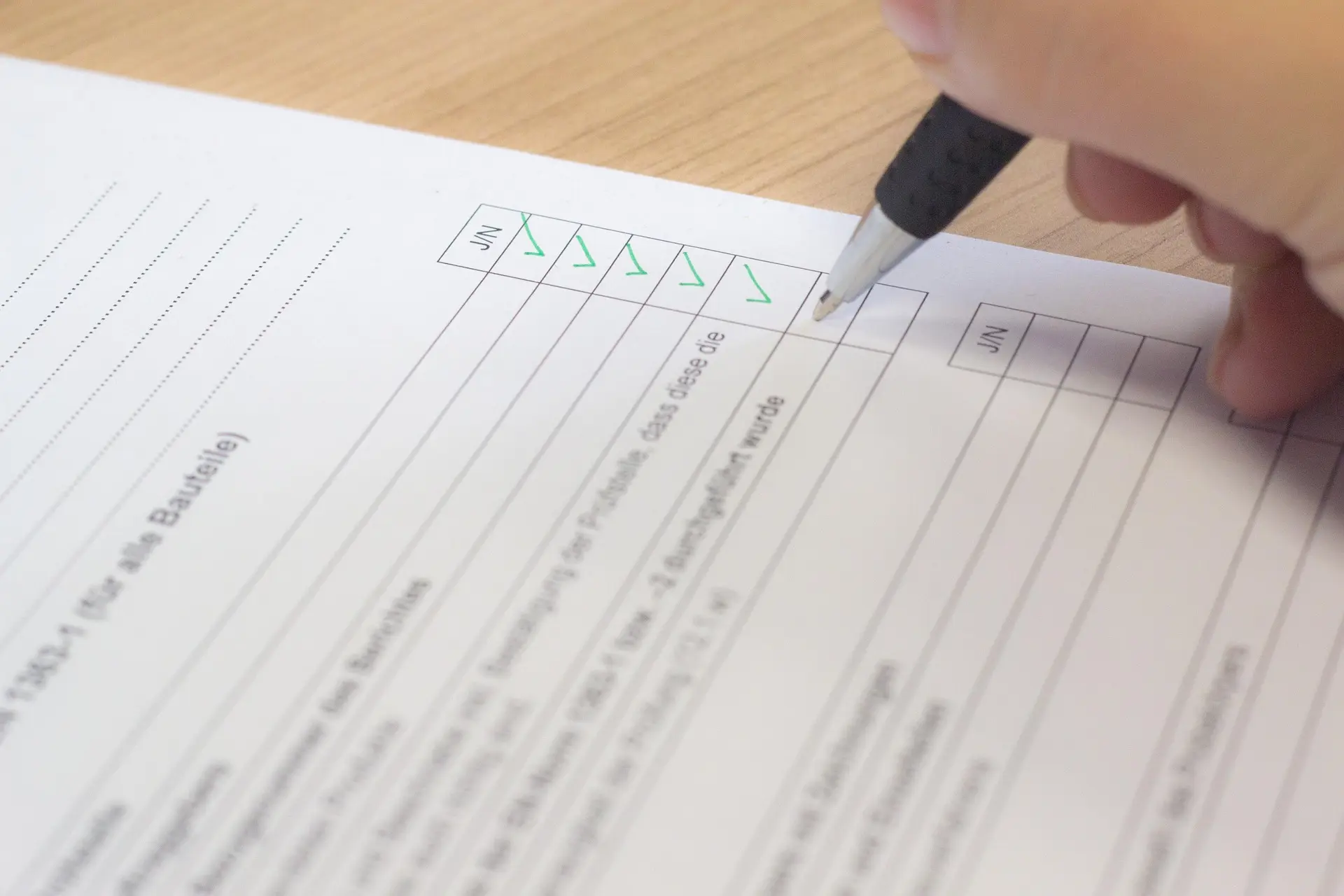 Quality assurance and compliance inspection