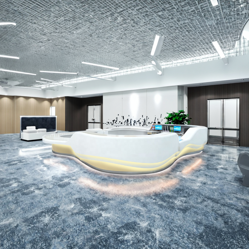 Customizable High Quality Stainless Steel Hospital Nurse Station Reception Desk Premium Electrolytic Steel Plate for School Use