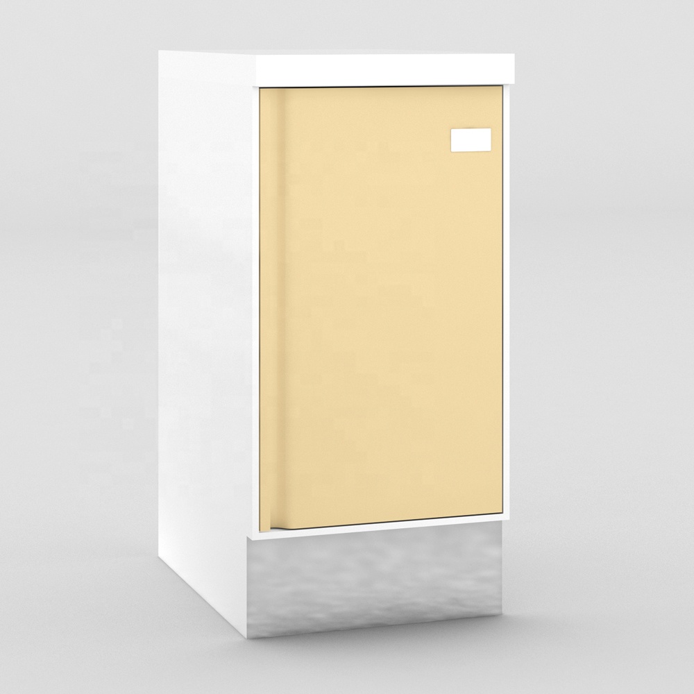 Modern Single-Door Stainless Steel Storage Cabinet for Hospitals Doctor's Offices Patient Rooms-for Schools Global Industrial