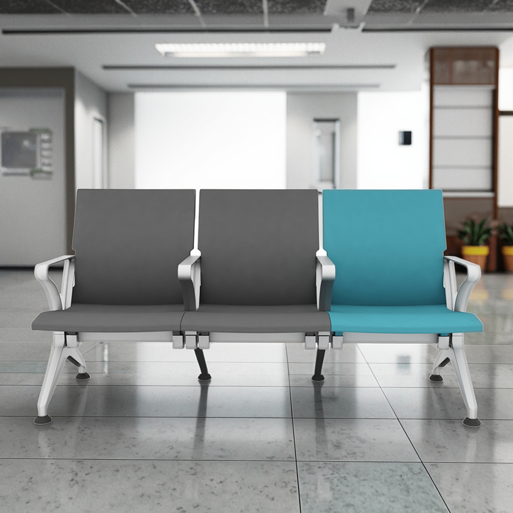 High Quality Customized Modern 1-5 Seat PU Aluminum Alloy Hospital Waiting Chairs 5-Year Warranty for Clinics Dental Schools