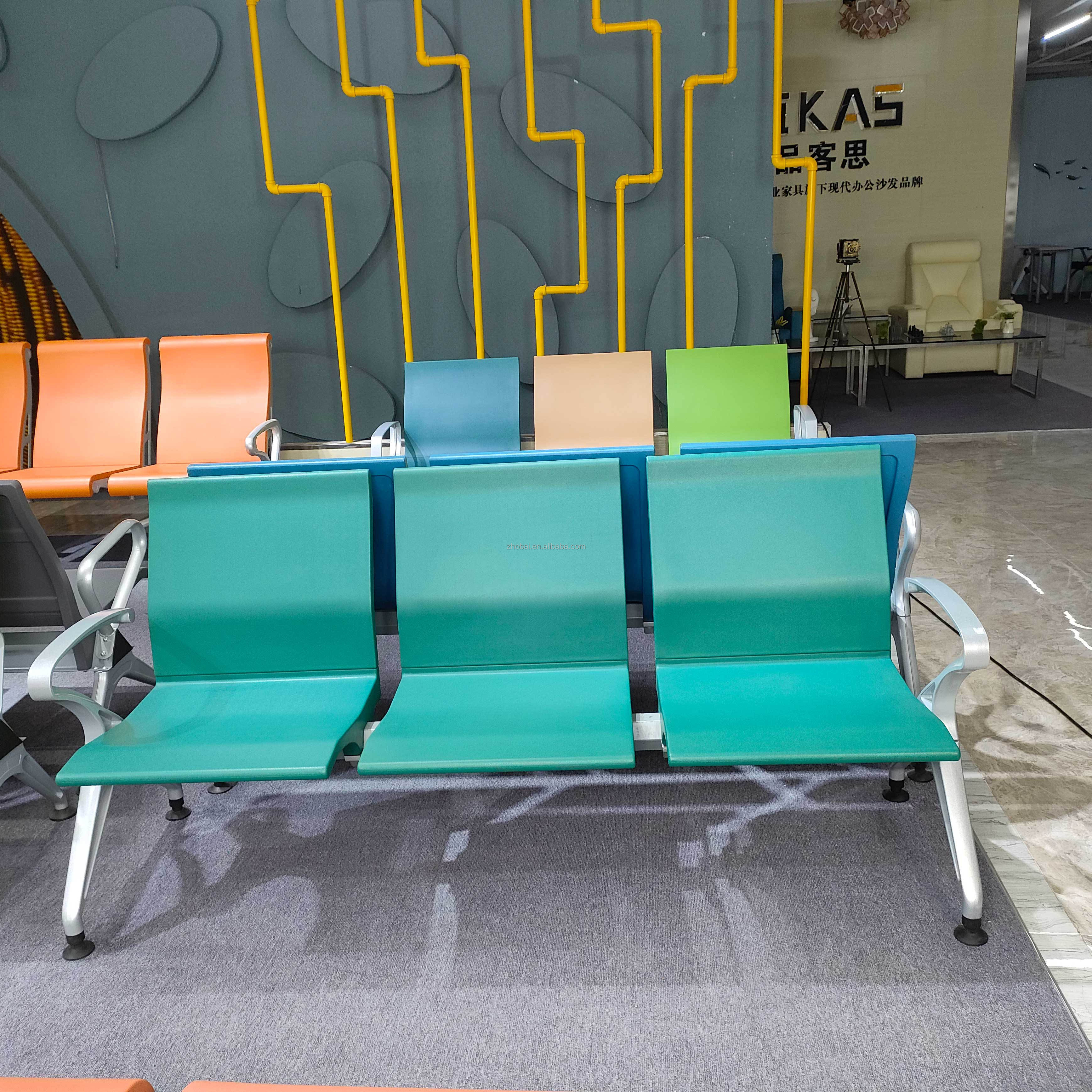 Modern PU Leather Armrest Waiting Room Chairs for Clinics Airports Hospitals Barber Salons Reception Guests Gyms
