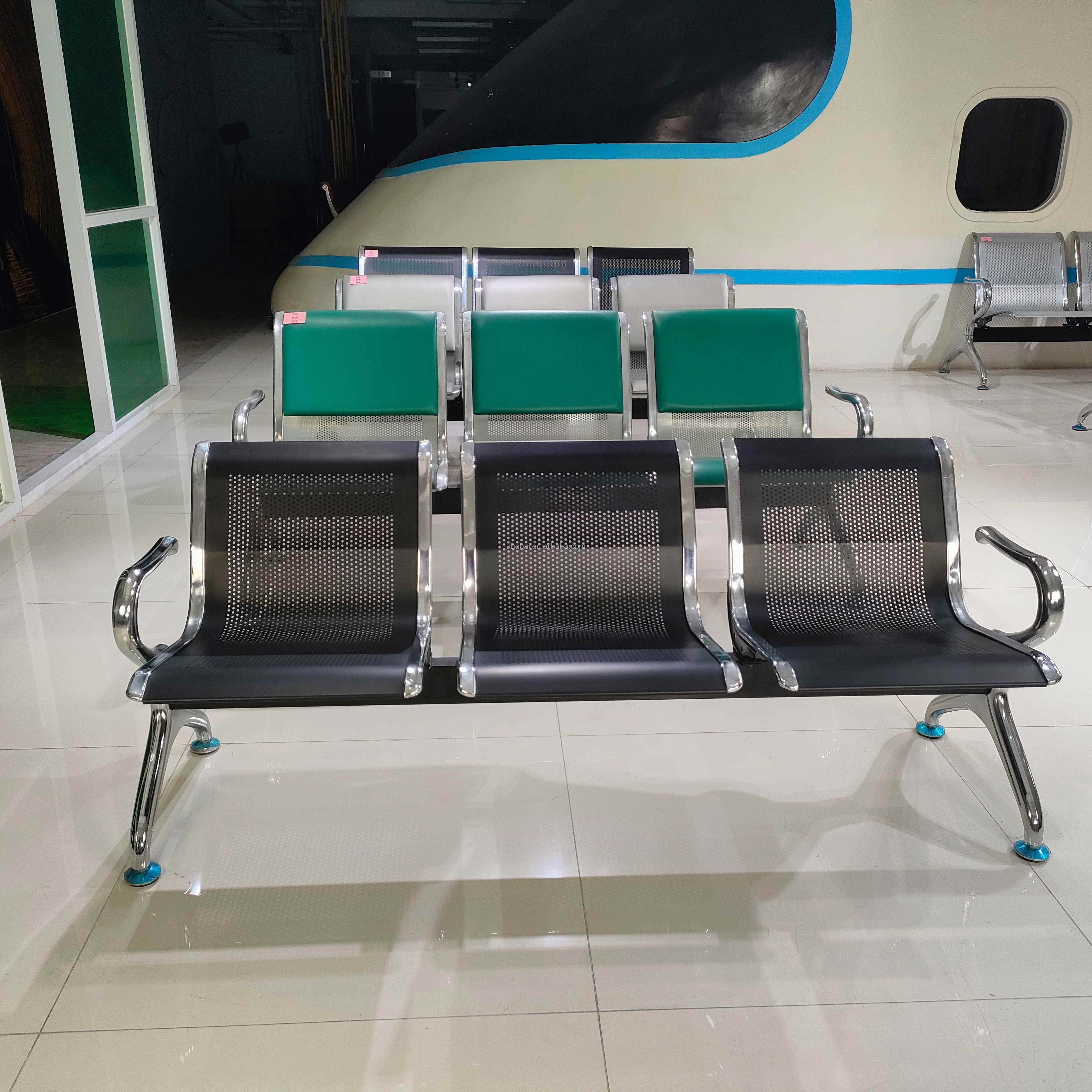 Hot Sale Customized Infusion Chair 1-5 Seat Stainless Steel Modern Design Durable Hospital Waiting Chairs Gym School 5-Year