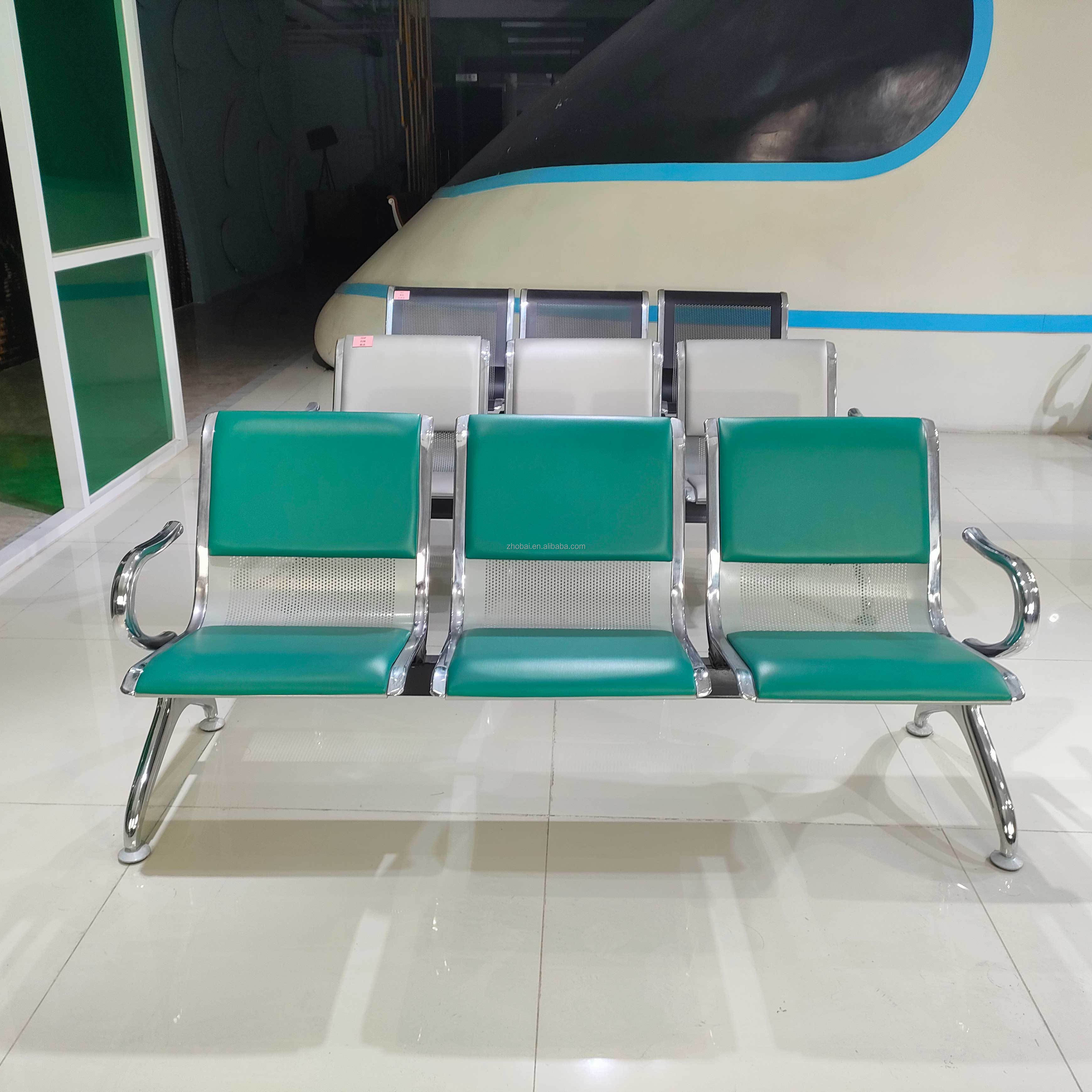 High Quality Customized Modern PU Eco-Friendly Hospital Waiting Chairs 1-Seat 3-Seat 5-Seat Options School Dining Public Office