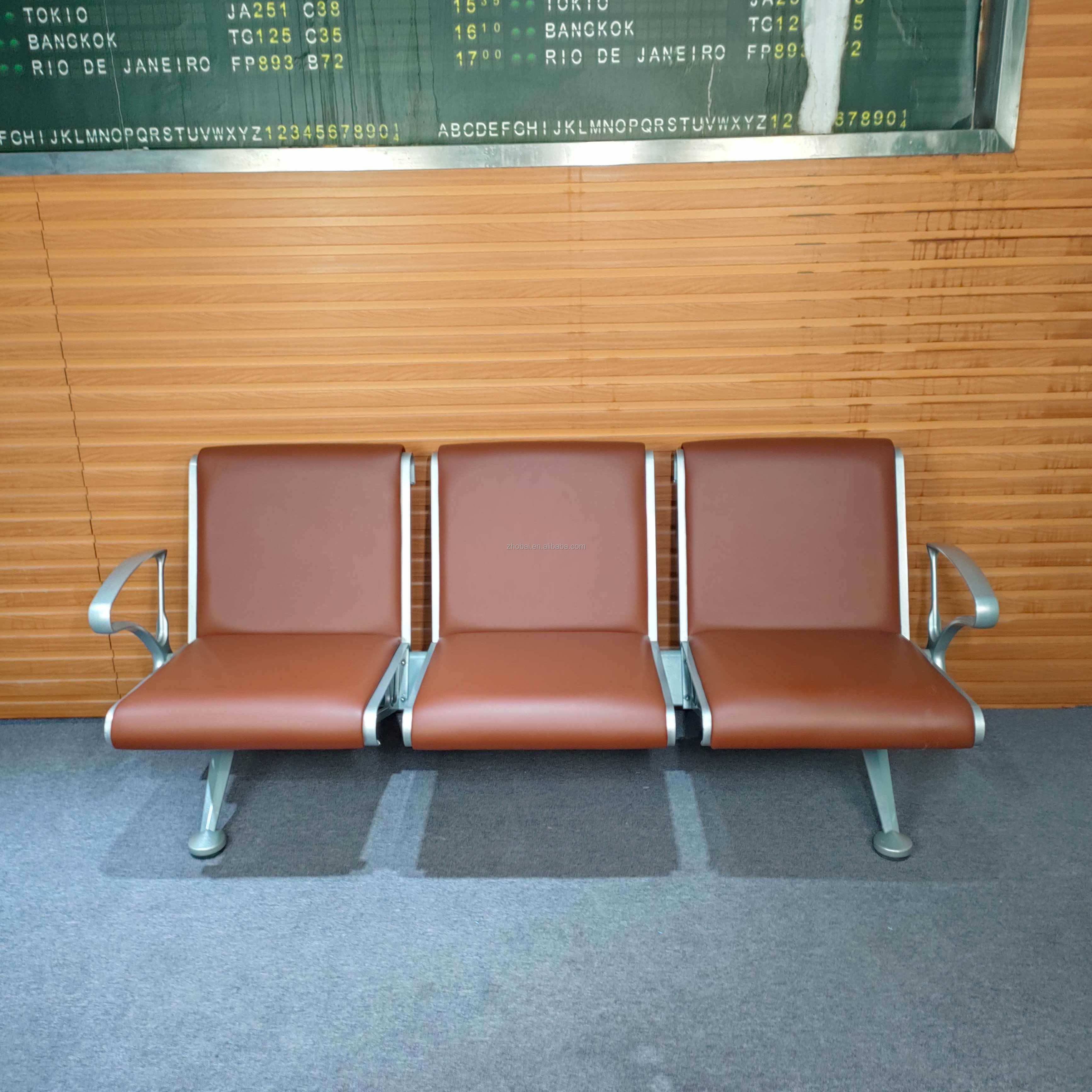 High Quality Customized PU Hospital Waiting Chairs 3 Seats Modern Design for Clinic Dental Office & Gym for Public Areas
