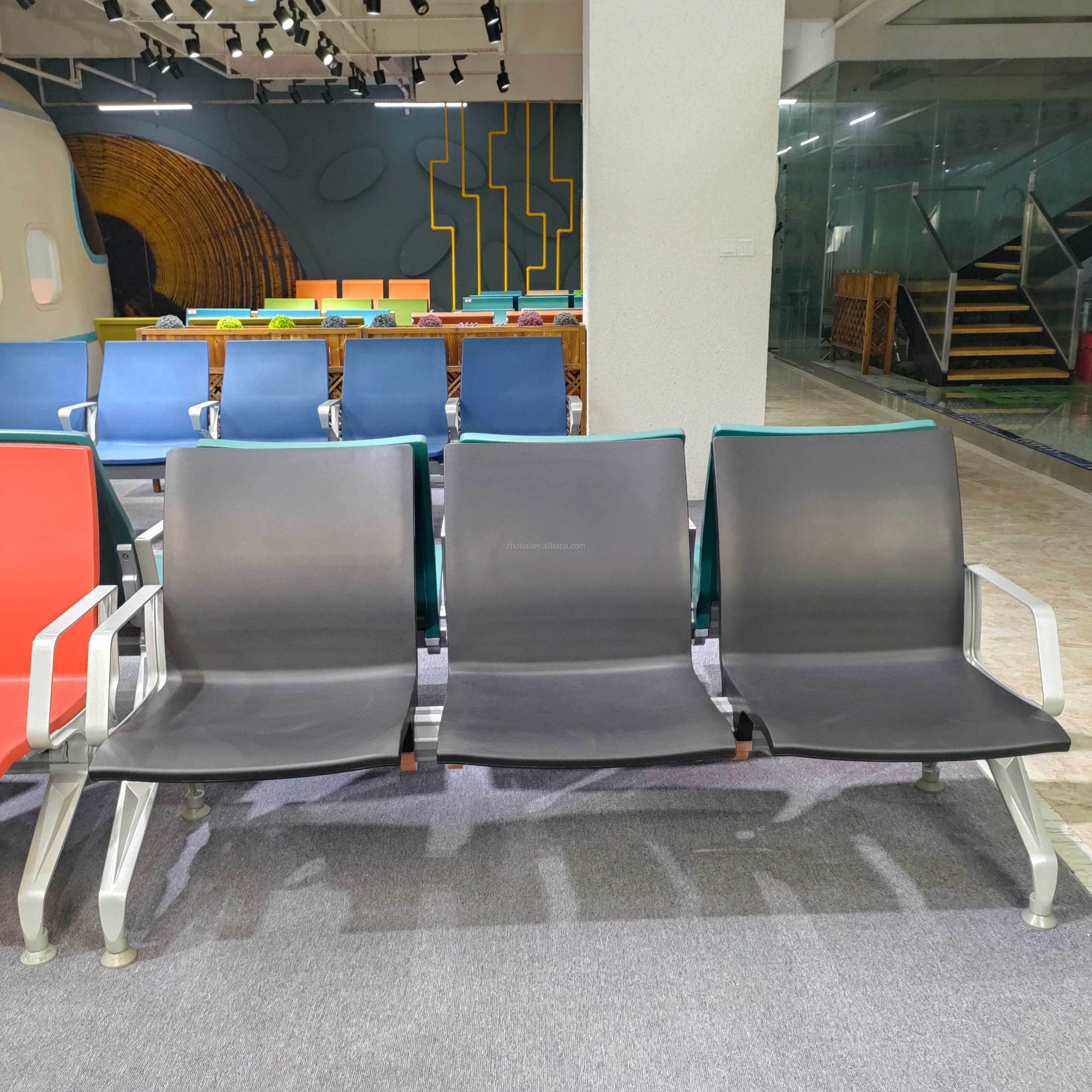 Customized High Quality Modern Commercial 1 5-Seat PU Hospital Waiting Chairs Eco-Friendly Dining School Gym Clinic Dental