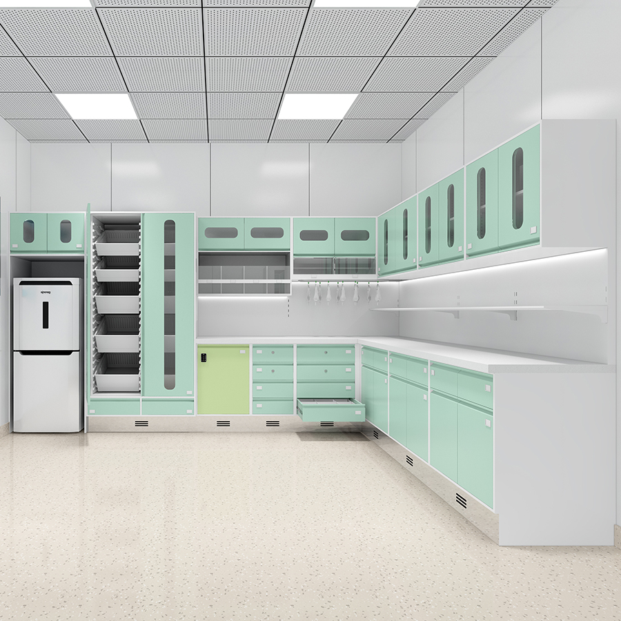 Customized Modern Stainless Steel Storage Cabinet for Hospitals Doctor's Offices Patient Rooms Schools Hotels-Global Industrial