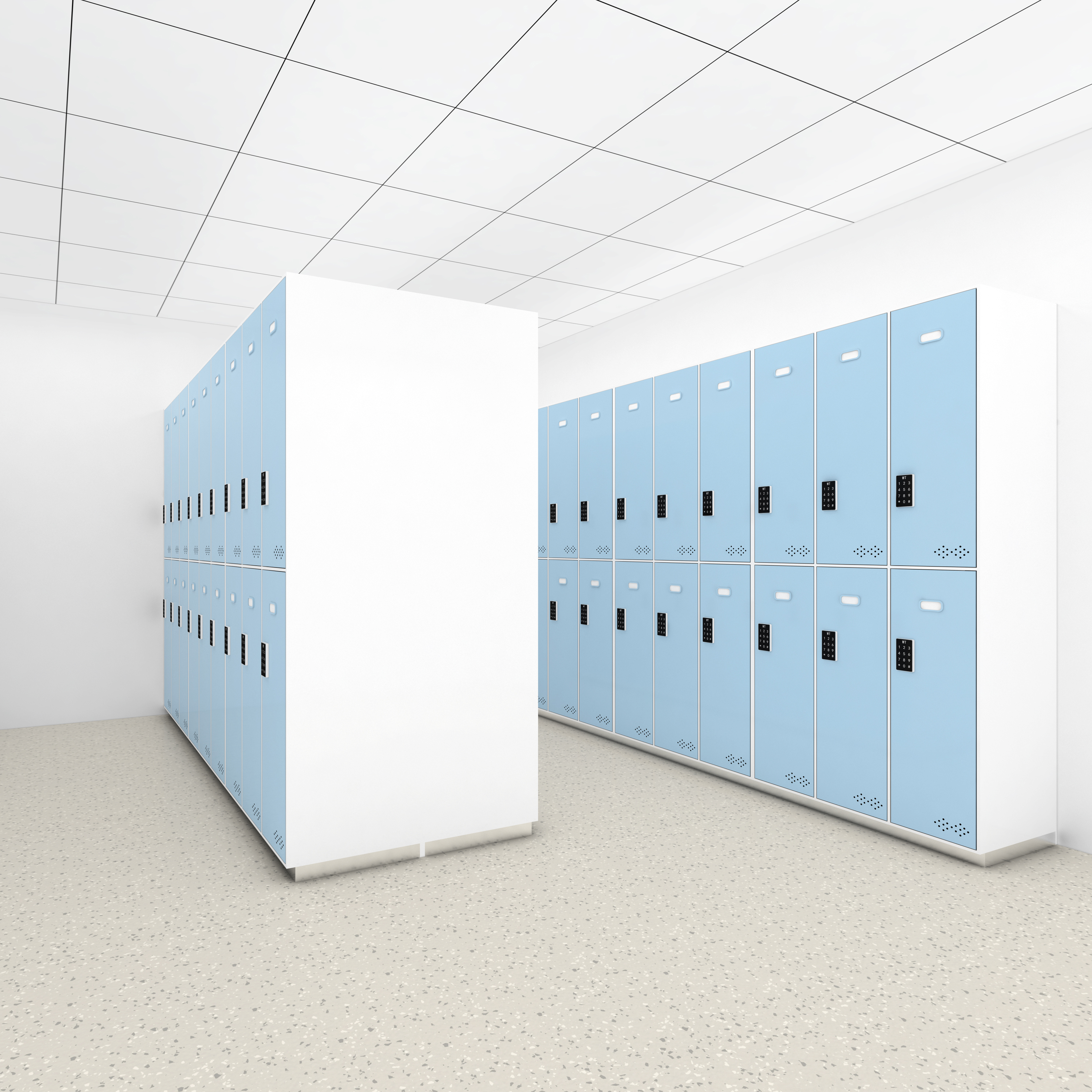 Customized Modern Stainless Steel Fitting Room Locker Cabinet for Hospitals Doctor's Offices Patient Rooms-Eco-Friendly