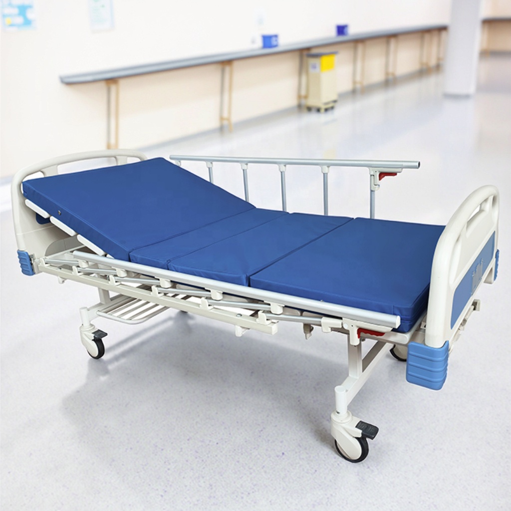 Adjustable Modern Bed Silent Brake Casters Foldable Durable Metal Construction for School Use Comfortable Back Leg Rest
