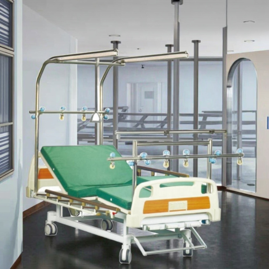 Orthopedic Procedures Surgical Traction Table SS304 Rack Foldable Adjustable Durable Modern Hospital Furniture for School Hotel