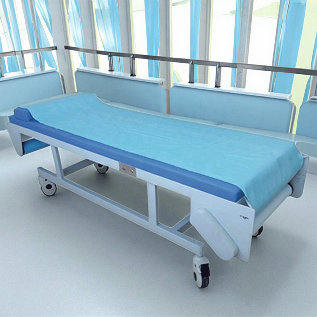 Durable Hospital-Grade Hospital Bed Medical-Grade Sponge Leatherette Ergonomic Adjustable Foldable Stainless Steel Frame CE ISO