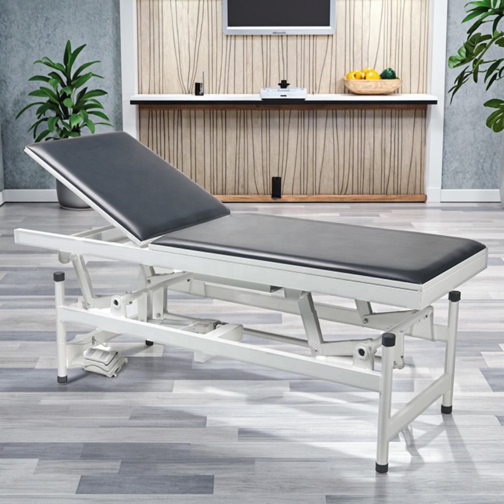 Adjustable Height Hydraulic Metal Examination Table Clinical Grade 600-800mm Modern Multi-Function Hospital Use Infusion School