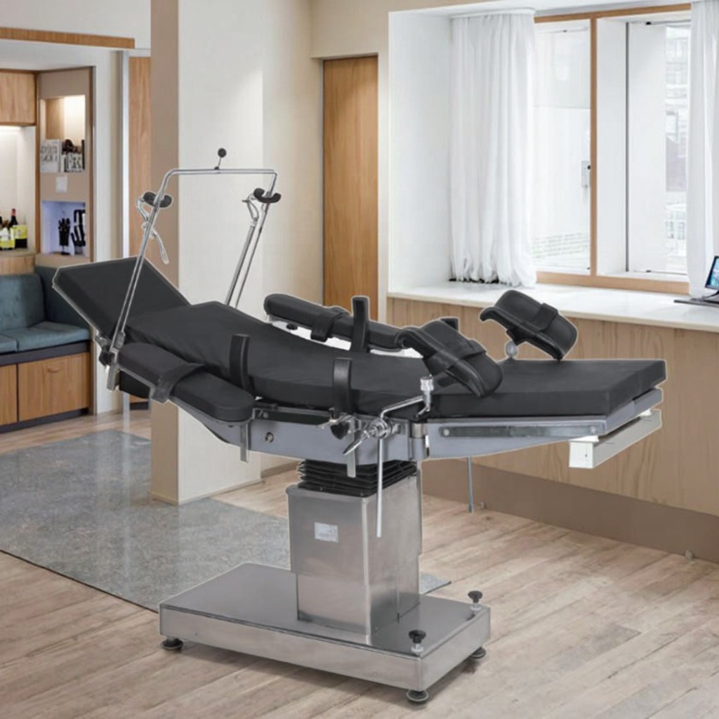 Professional Stainless Steel Foldable Gynecological Exam Table Adjustable Stirrups 2-Year Warranty Hospital/School Use Medical