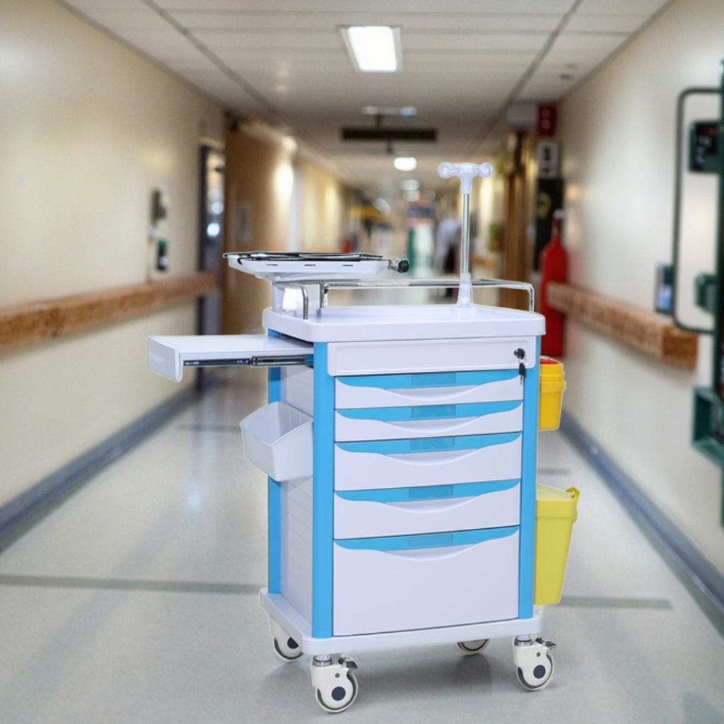 Rapid Response Medical Truck Organizer Configurable Modules Modern ABS Material 4 Castors Individual Lock Hospital Hotel