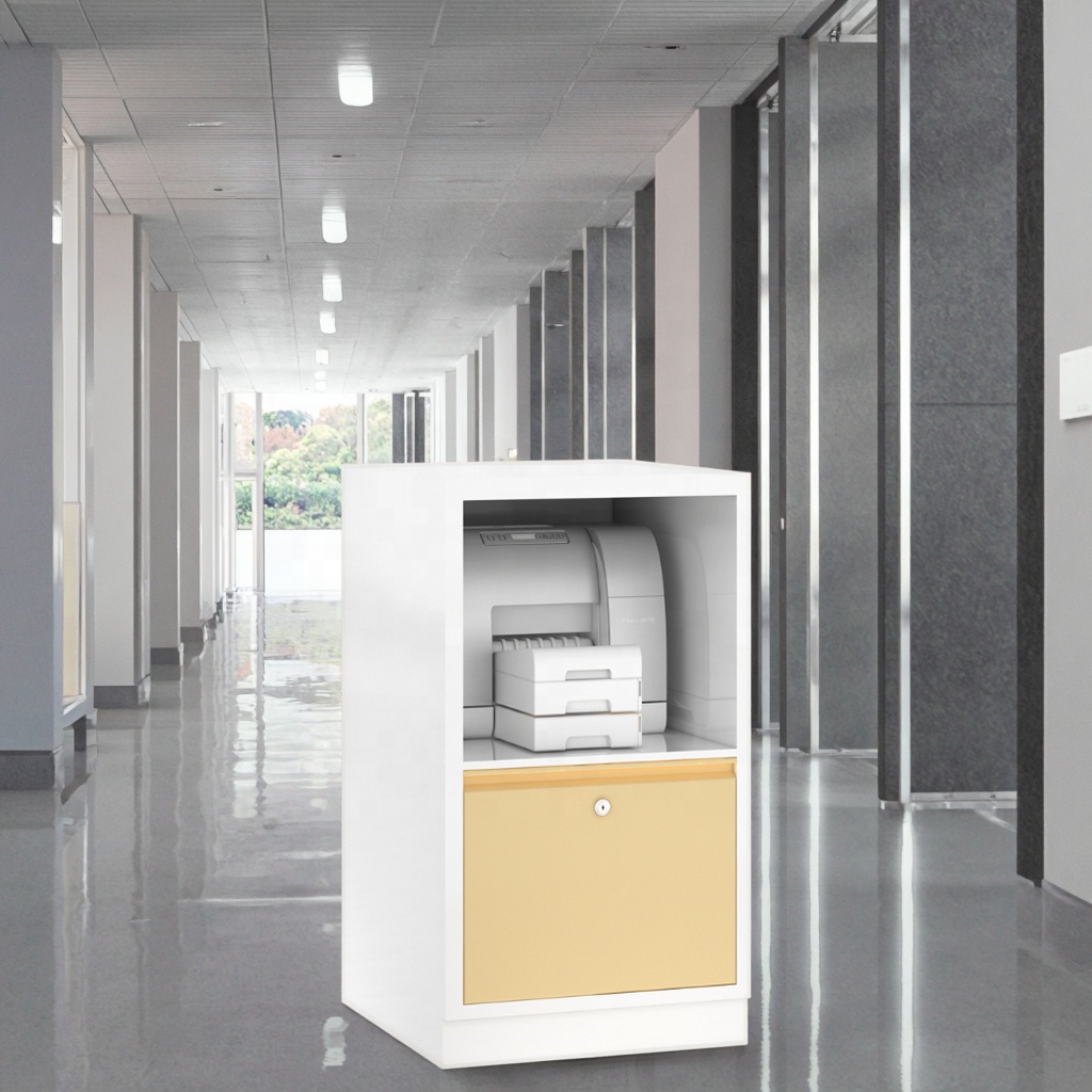 Modern Stainless Steel Ventilated Dental Clinic Cabinet with Heat-Resistant Shelves Cable Management Medical Office Storage