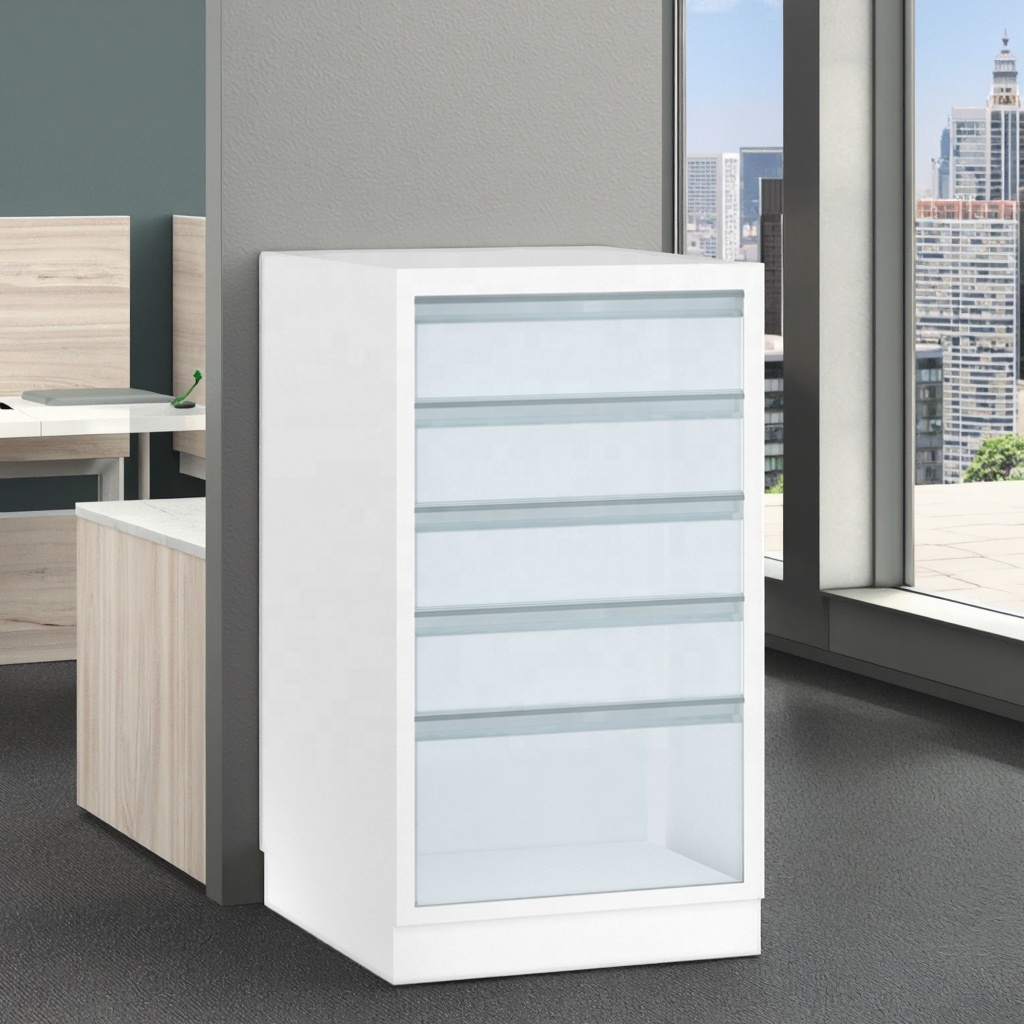 Modern Secure Stainless Steel Hospital Records Cabinet 470mm Electronic Lock System Sealed Drawers HIPAA Compliance Medical