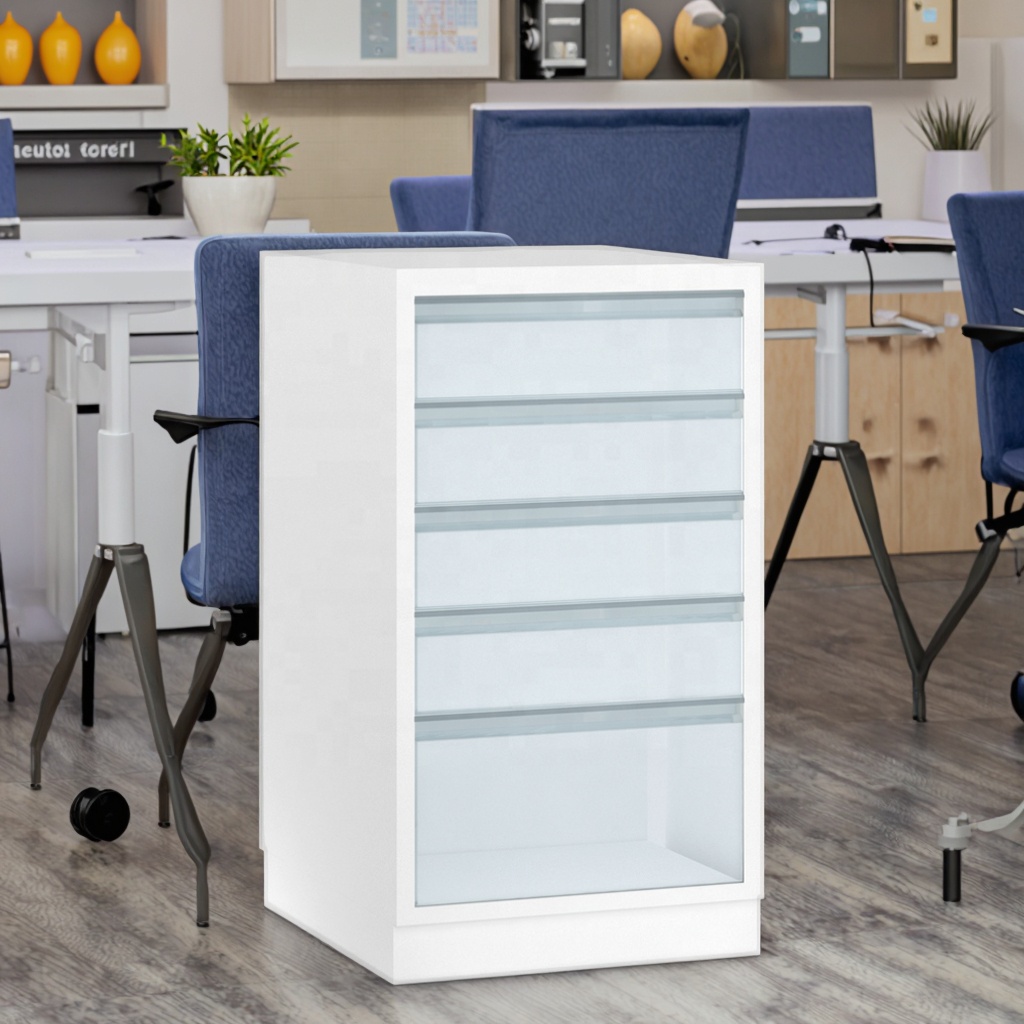 Modern Heavy Duty Medical Document Storage Cabinet 430mm Hospital School Archives Secure Locks Anti-Fire Layer Stainless Steel