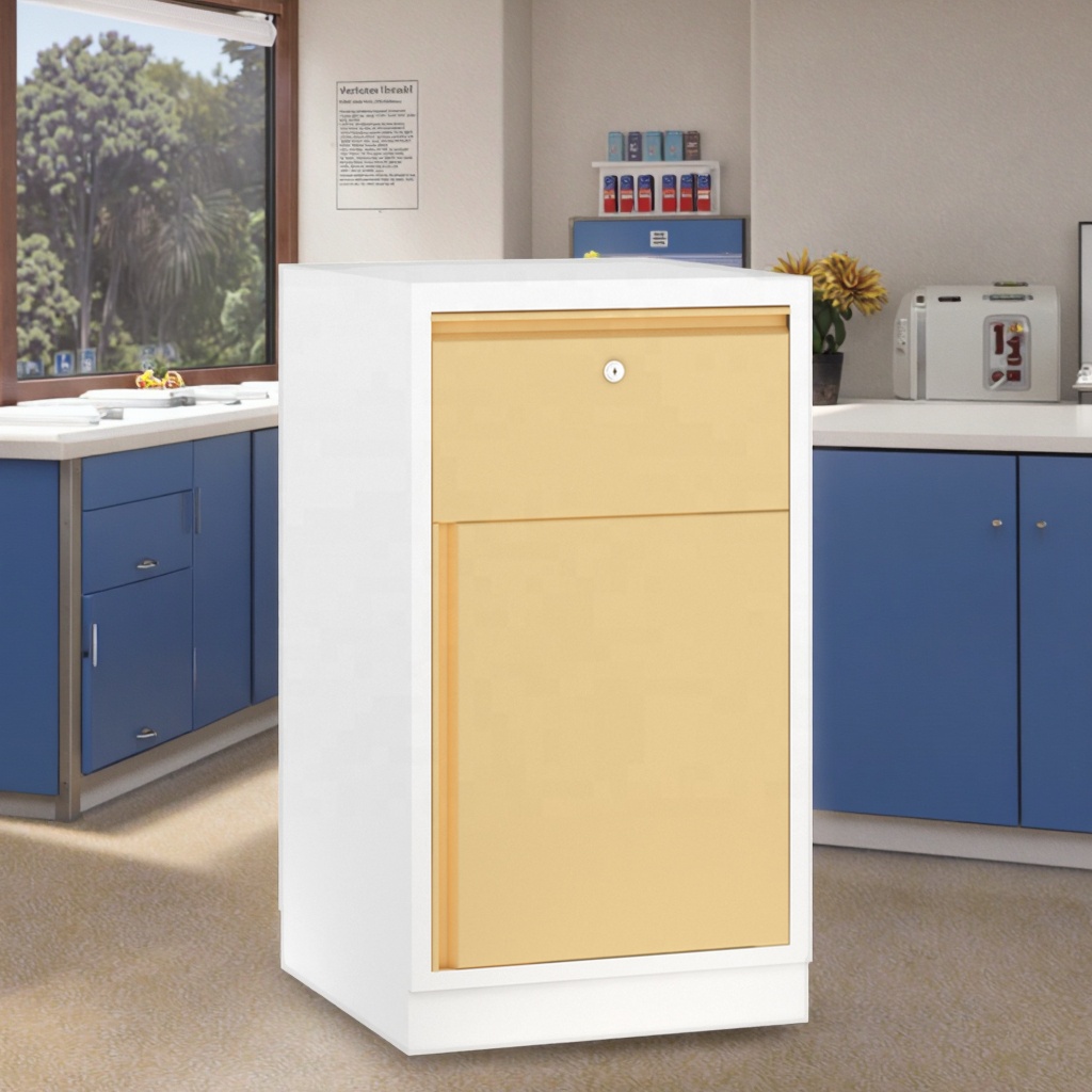 Ergonomic Modern Front-Load Stainless Steel Single Drawer Dental Cabinet Hospital Use Eco-Friendly Soft-Close Technology Child