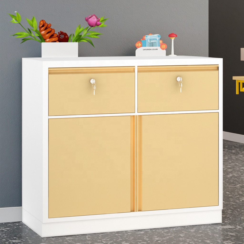 Industrial Modern Double Drawer Hospital Cabinet Surgical Equipment Stainless Steel Frame Heavy Duty Castors Medical Storage