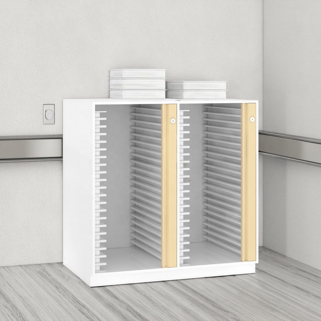 Healthcare Document Module Cabinet with Electronic Access Control and Fireproof Lamination Hospital Data Storage Unit Metal