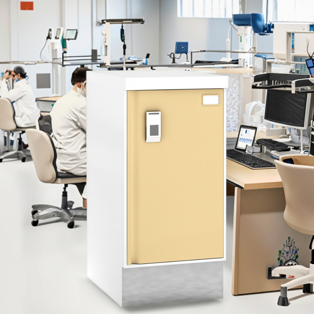Regulated Hospital Pharmaceutical Vault Cabinet Dual Authentication Compliance Logging Metal Construction for Medication School