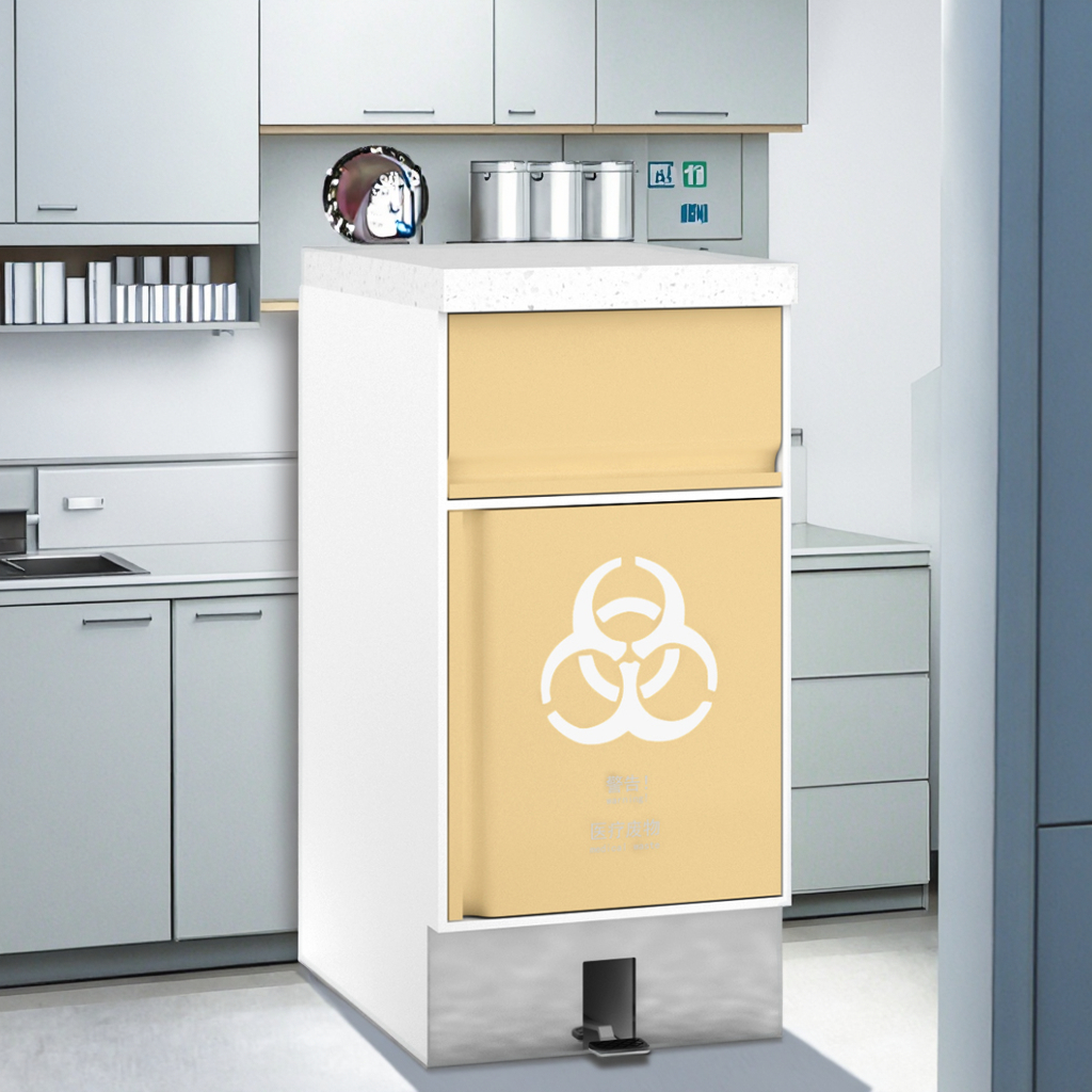 Hands-Free Hospital Cabinet with Stainless Steel Multi-Function Pushboard Activation Easy Unload Design for Healthcare Settings