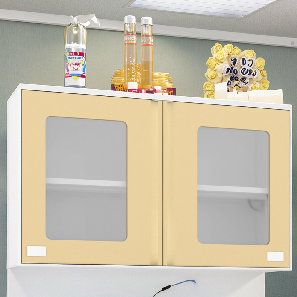Stainless Steel Modern Hospital Medical Sterile Durable Eco-Friendly Upper Cabinet for Operating Room Active Shelf Locking Glass