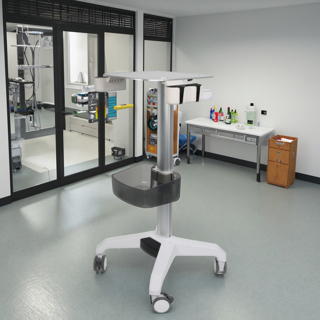 Socket Beauty Medical Salon Trolley Aluminum Alloy Dental Tool Storage Cart White Mobile Stand Adjustable for Supermarket School