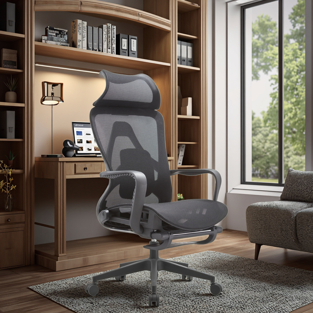 New Arrival WX-06 Premium Breathable Mesh Seat Rest Lounge Chair 6-Point Lumbar Support 300N Cable Reclining System Office Nap