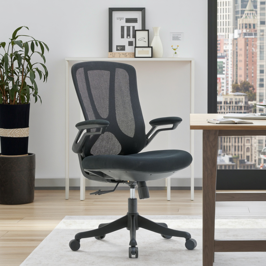 Modern Stylish Hotel Ergonomic Conference Lift Chair Furniture Chairs Fixed Headrest Thick Memory Foam Seat Sliding Fixed