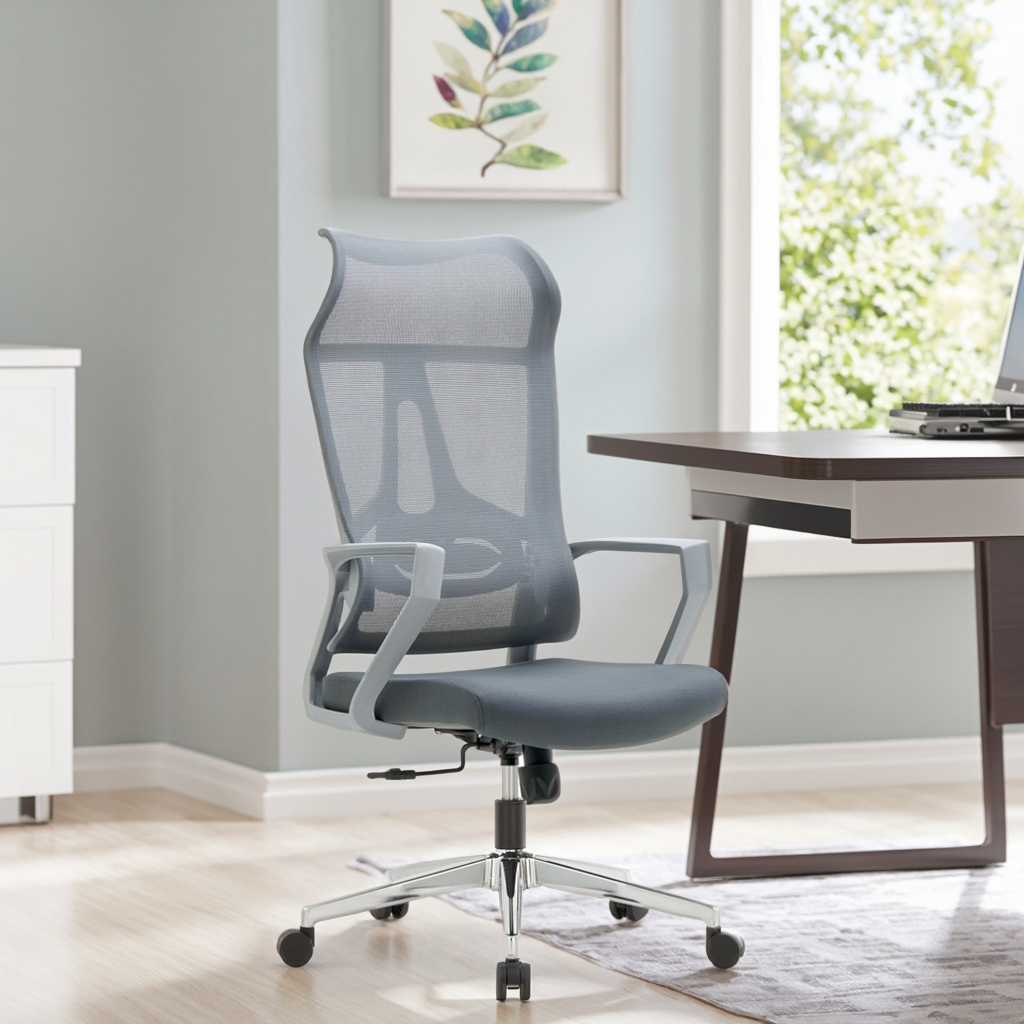 Professional High-Back Ergonomic Executive Conference Chairs Fixed Headrest Lumbar Support Thick Padded Seat 360 Smooth Office