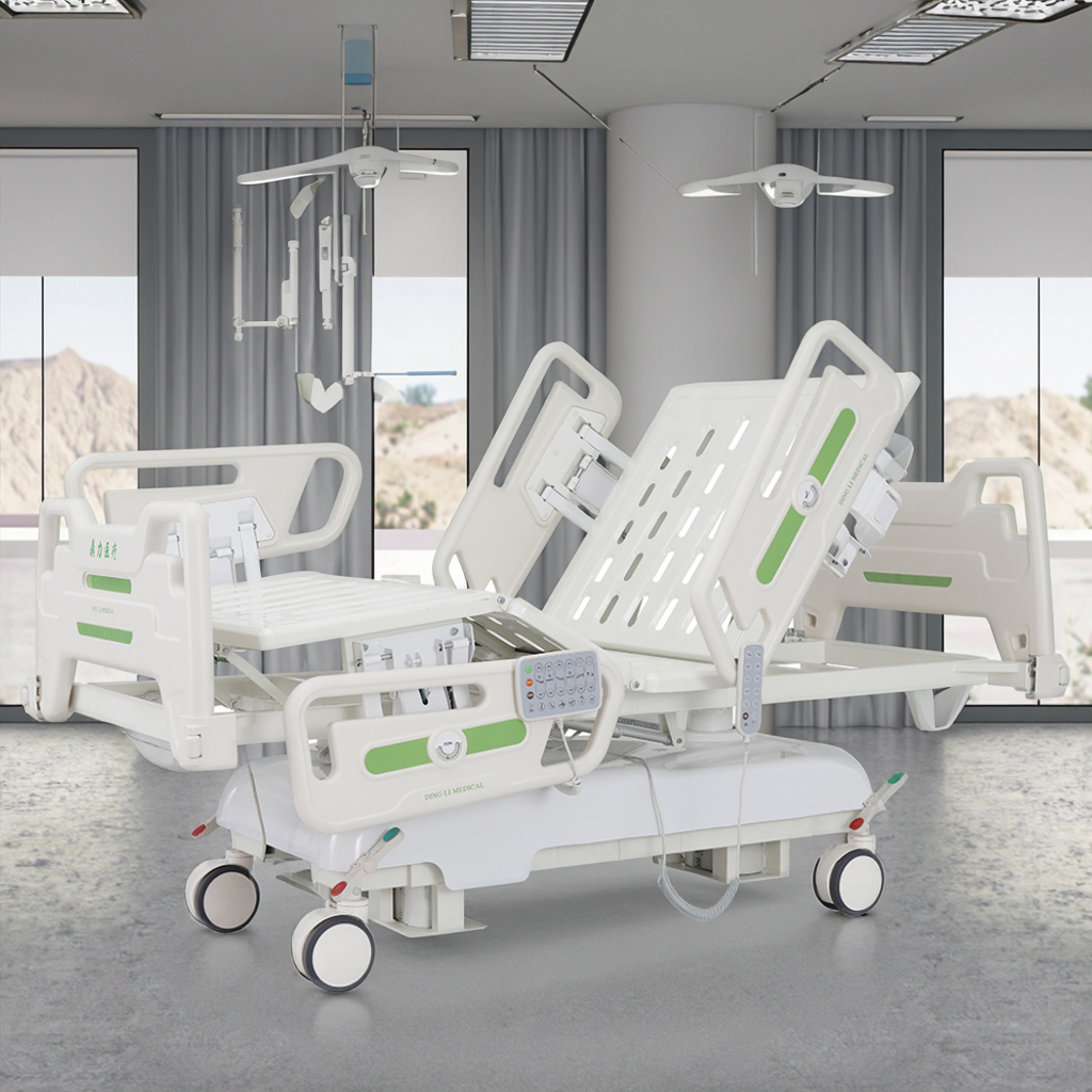 Electric Modern School & Hotel Use Height Adjustable Hospital Bed with CPR Function Patient Safety Comfort Trendelenburg Feature