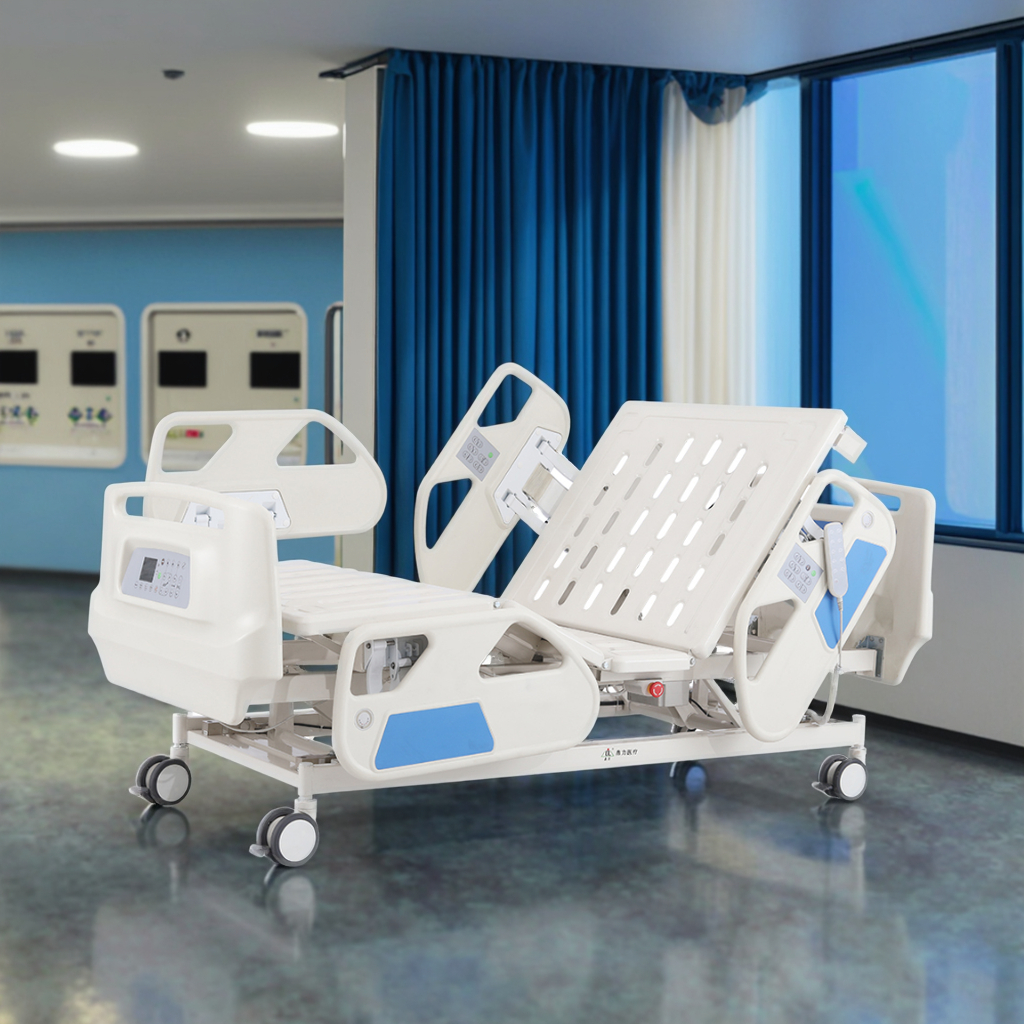 Electric Five-Function Stainless Steel Foldable Adjustable Infusion Bed Modern Hospital/School Use Digital Load Cell Medical