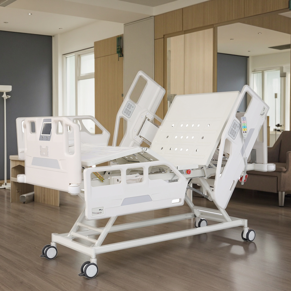 Electric Therapy Bed Stainless Steel Fully Guarded Modern Hospital School Use Adjustable Automatic Anti-Decubitus Infusion