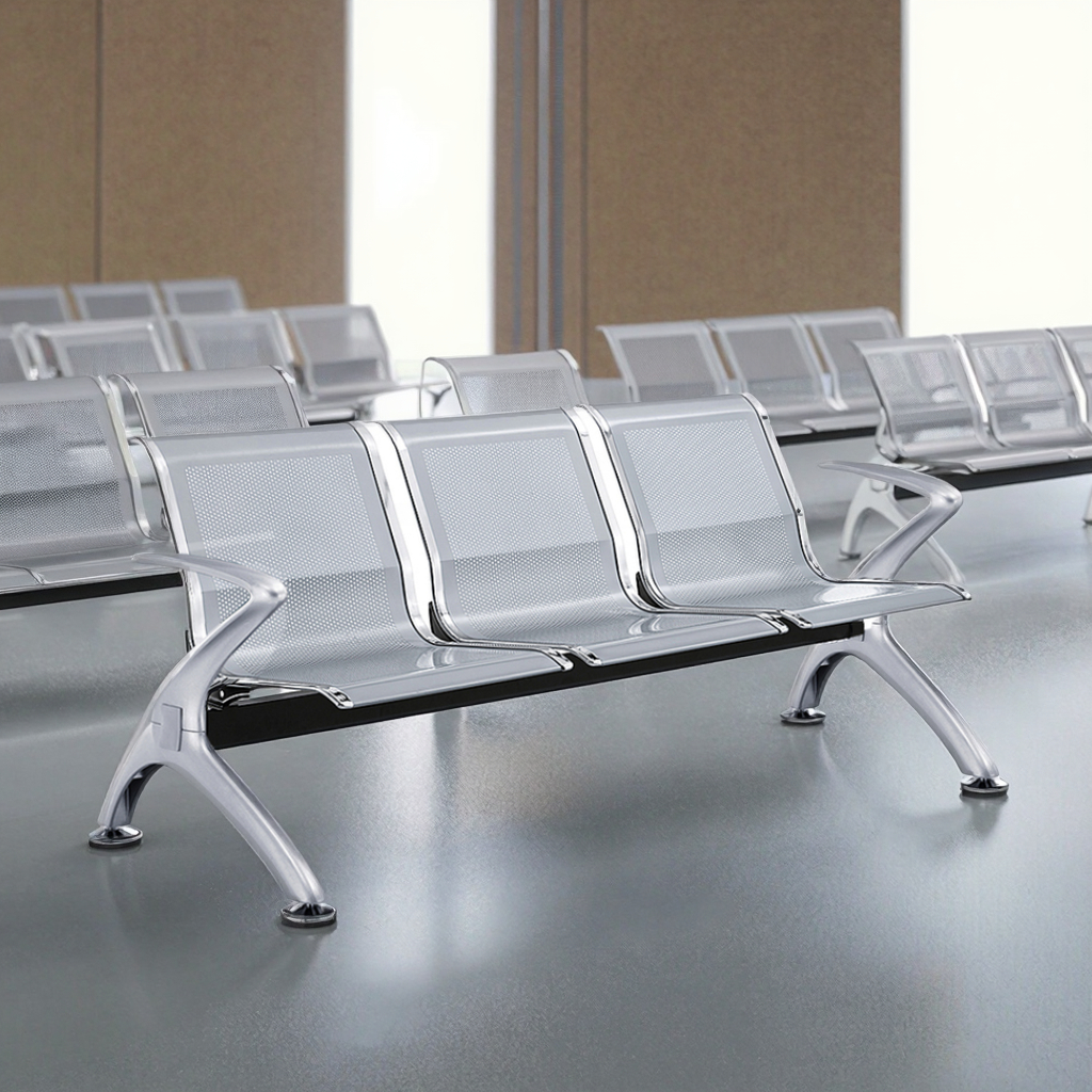 Economy Modern Steel Frame Durable Stacking Chairs for High-Traffic Hospital and School Events Areas