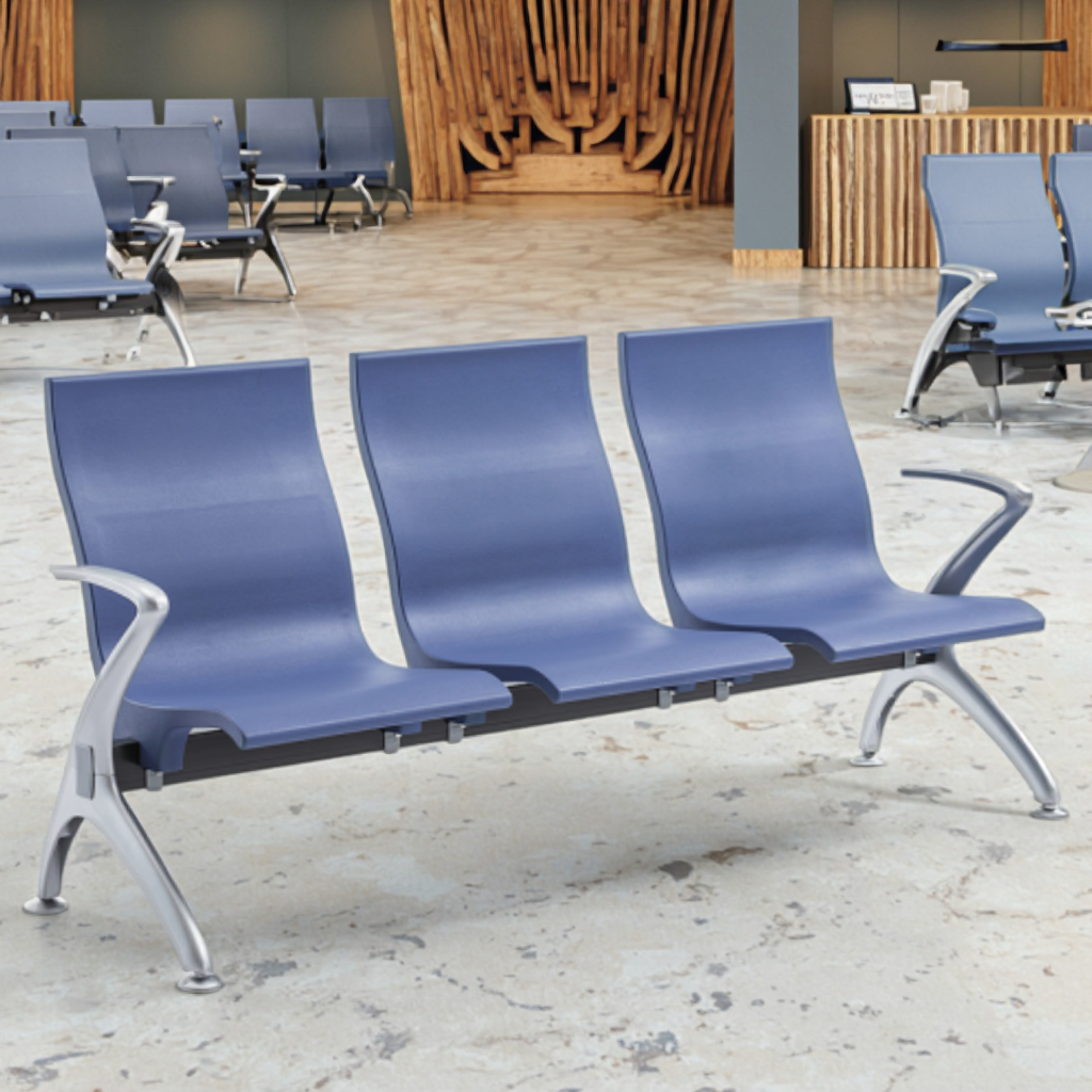Commercial Grade Steel Stackable Chairs-Modern Design for Hospital & School Use Bulk Order Discounts