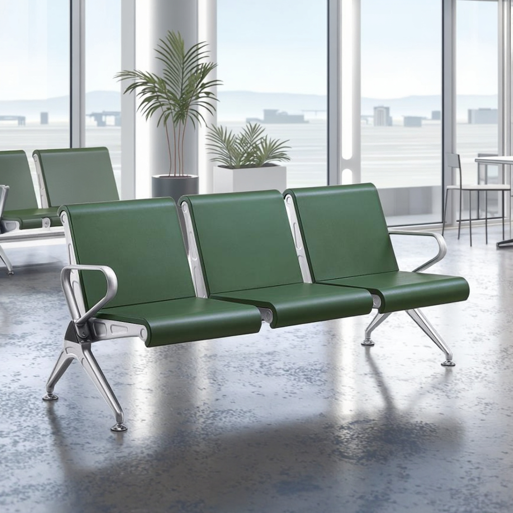 Steel Thickened Modern Seating Modules for Hospital and School Outdoor Public Spaces