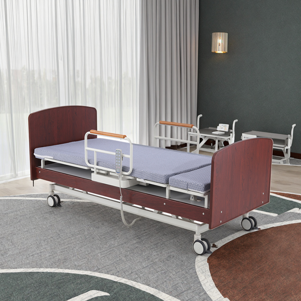 Motorized Rotation Infusion Medical Bed-Five-Function Therapeutic Equipment Mattress Stainless Steel Foldable 3-Year Warranty
