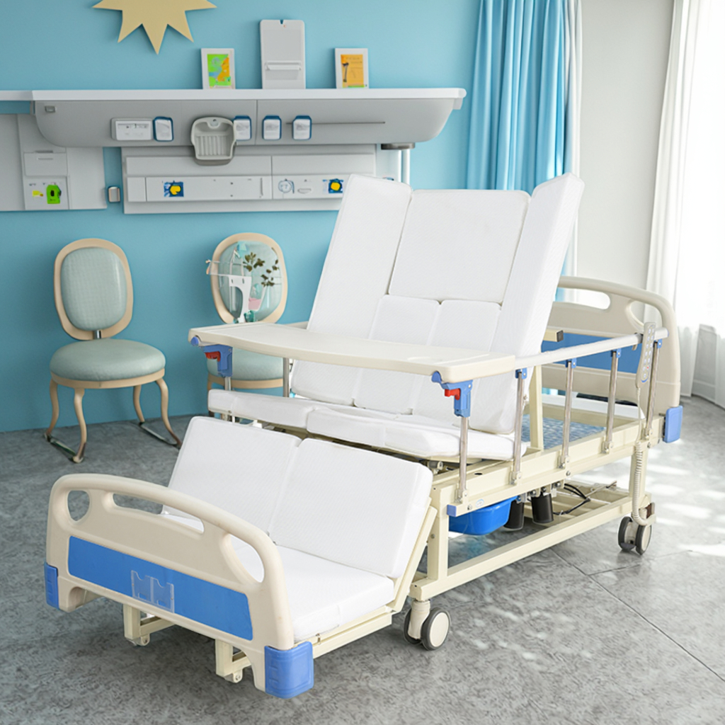 Electric Full Flippable Modern Hospital Medical Bed for Hotel Use Infusion Support-Adjustable Anti-Skid Nursing Equipment