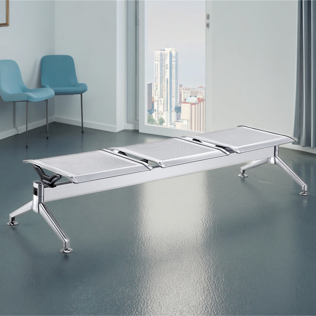 Compact Stainless Steel Seating Urban High-Density Applications