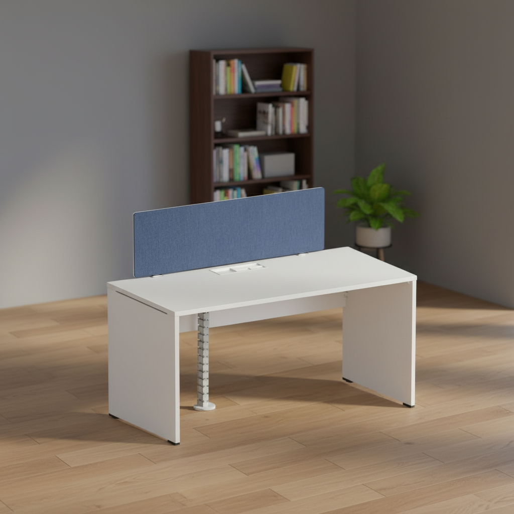 Economy Single Row Office Desk ABS Connection System Modern Wood Frame Durable Convertible Extendable Space Saving Workstation
