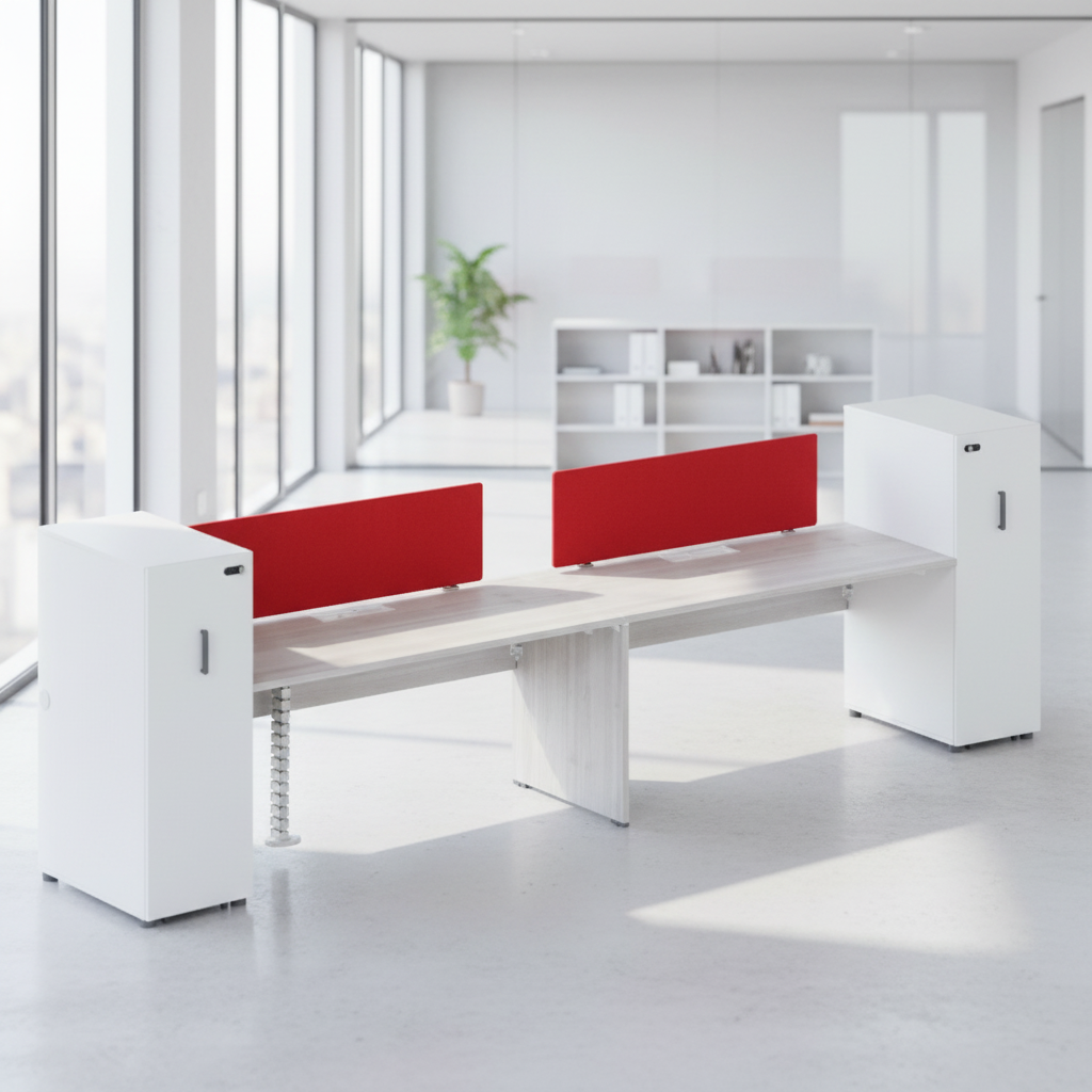 Executive Triple Function Storage Workstation Clothes Hanging File Storage ABS Connection Office System