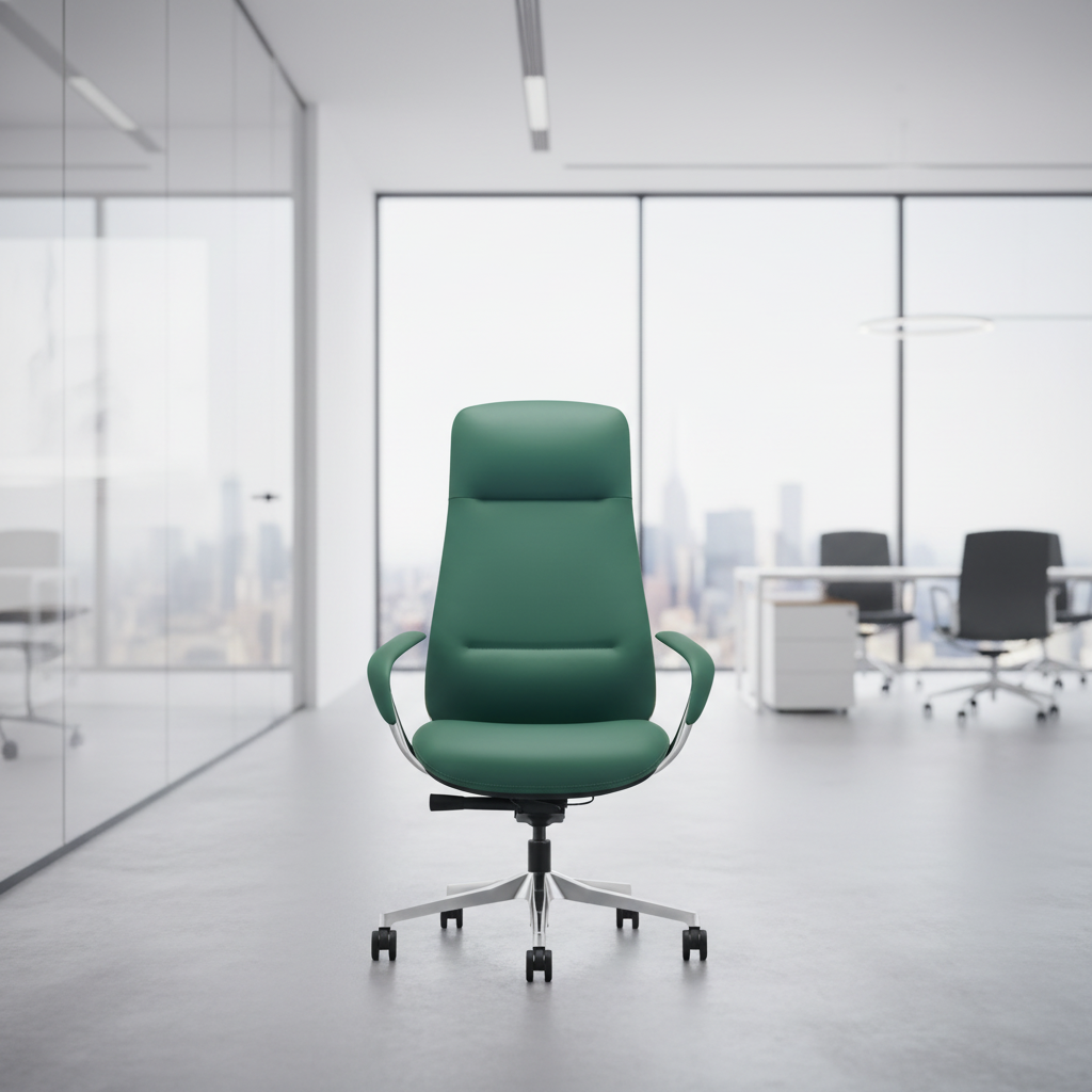 Premium Modern Ergonomic Leather Water Transfer Executive Chair