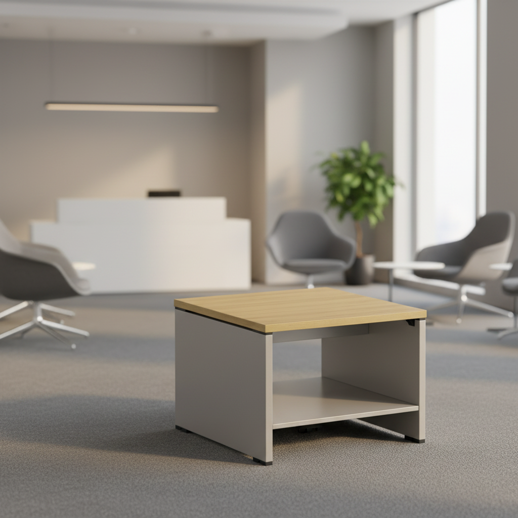 Modern Foldable Convertible Automatic Rectangle Coffee Table Wood Connection System Living Room Furniture Center Decor Piece