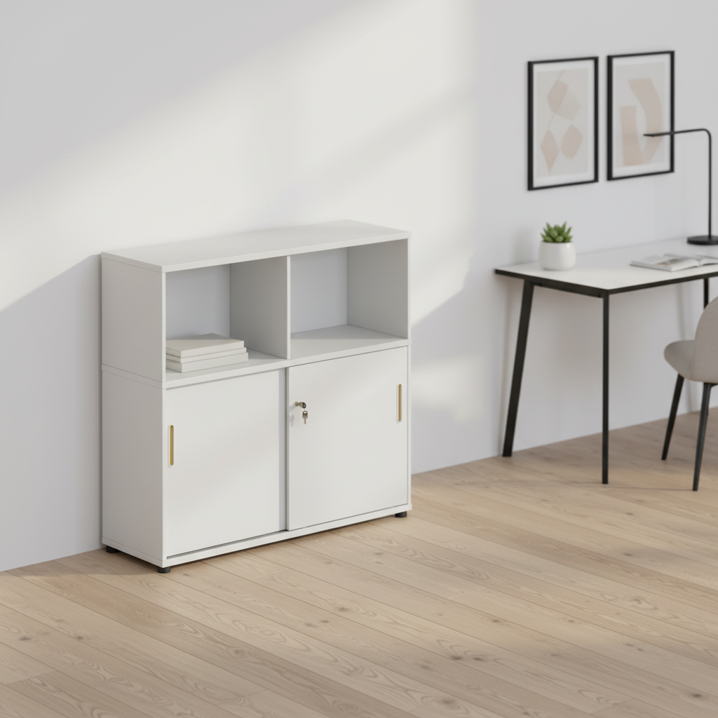 Premium Sliding Door Filing Cabinet Office Storage System Document Organization Modern Furniture