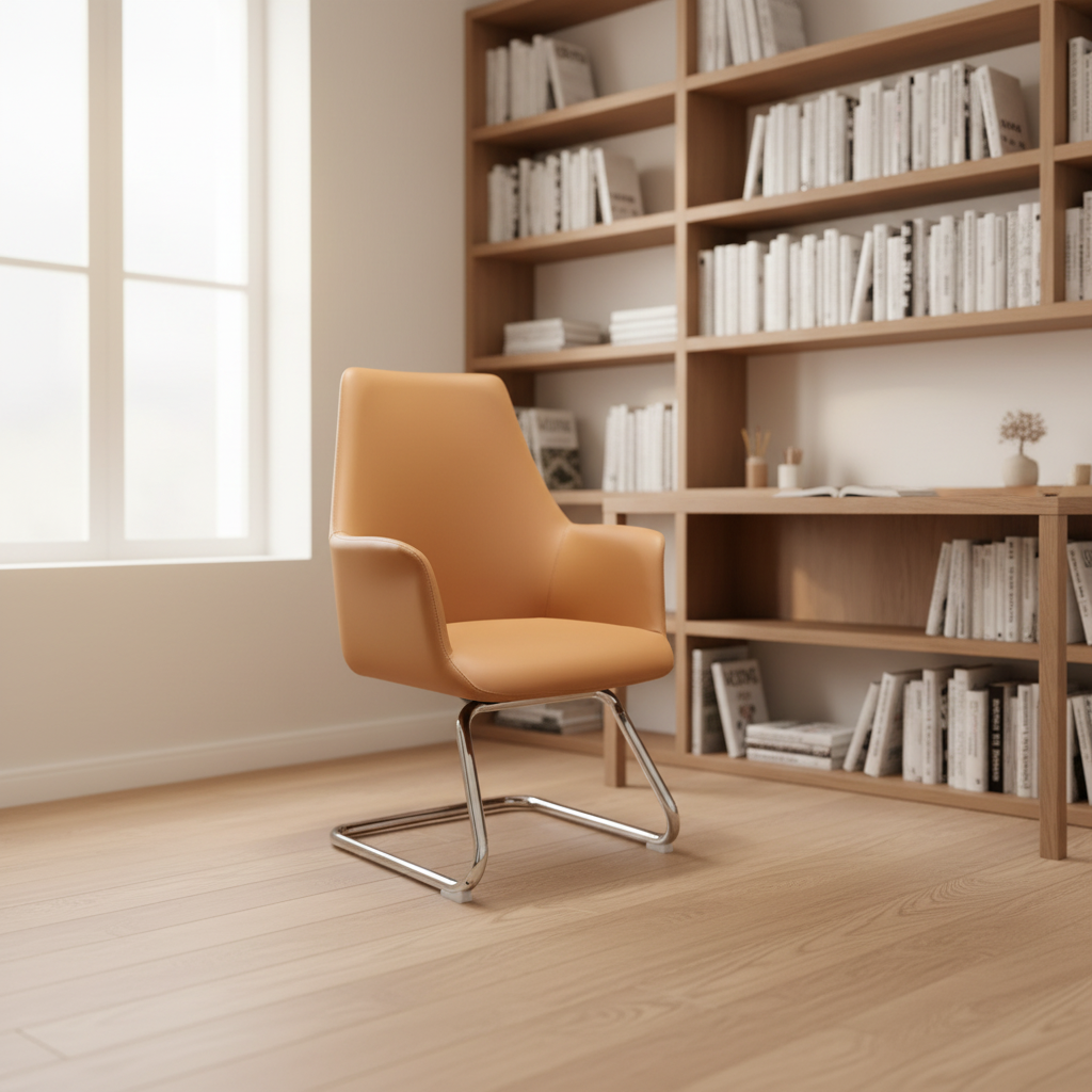 Ergonomic Executive Computer Chair with Adjustable Height-Leather Office Chair for Home/Office/School Use