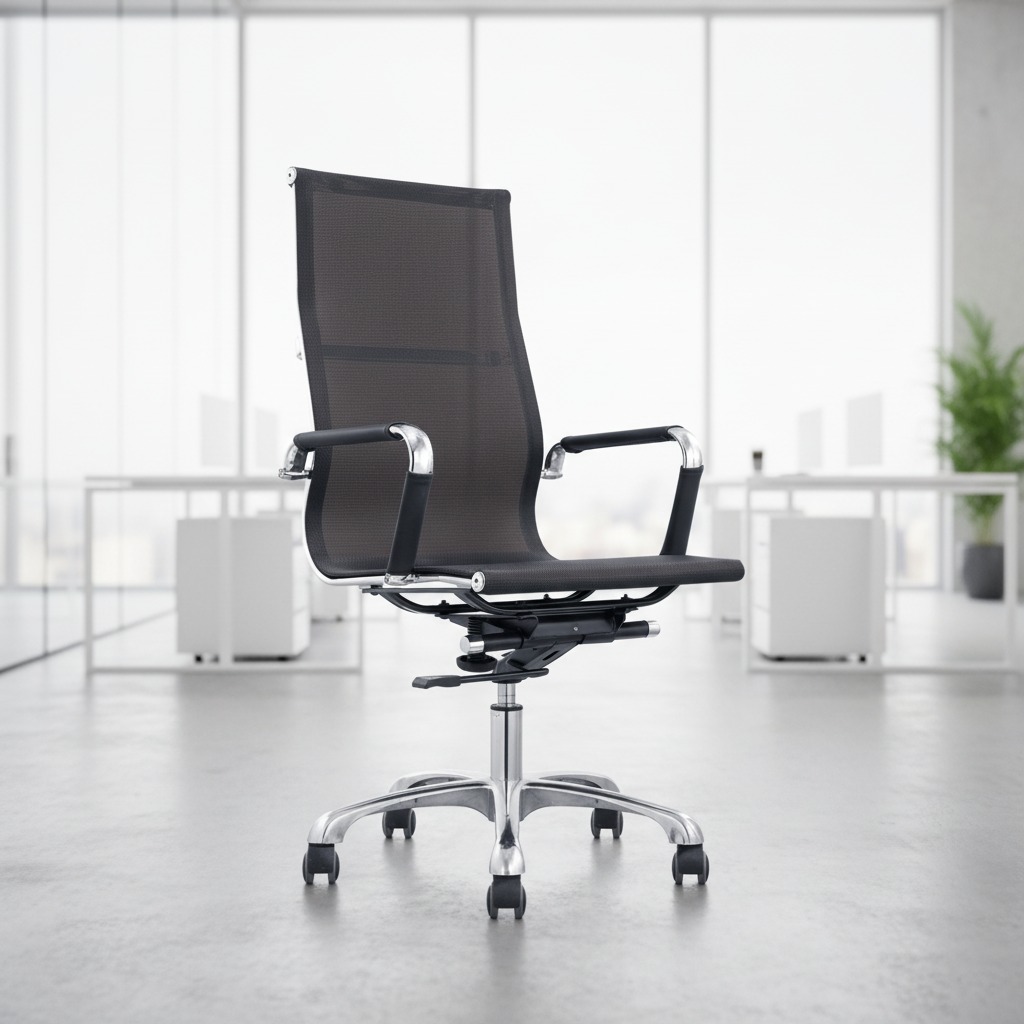 Modern Ergonomic Leather Breathable Adjustable Height Conference Chair for Home Office and Training