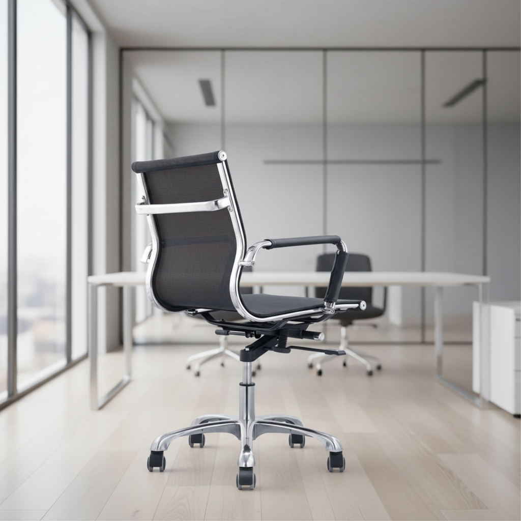 Modern Design Ergonomic Leather Executive Swivel Office Chair with Adjustable Height