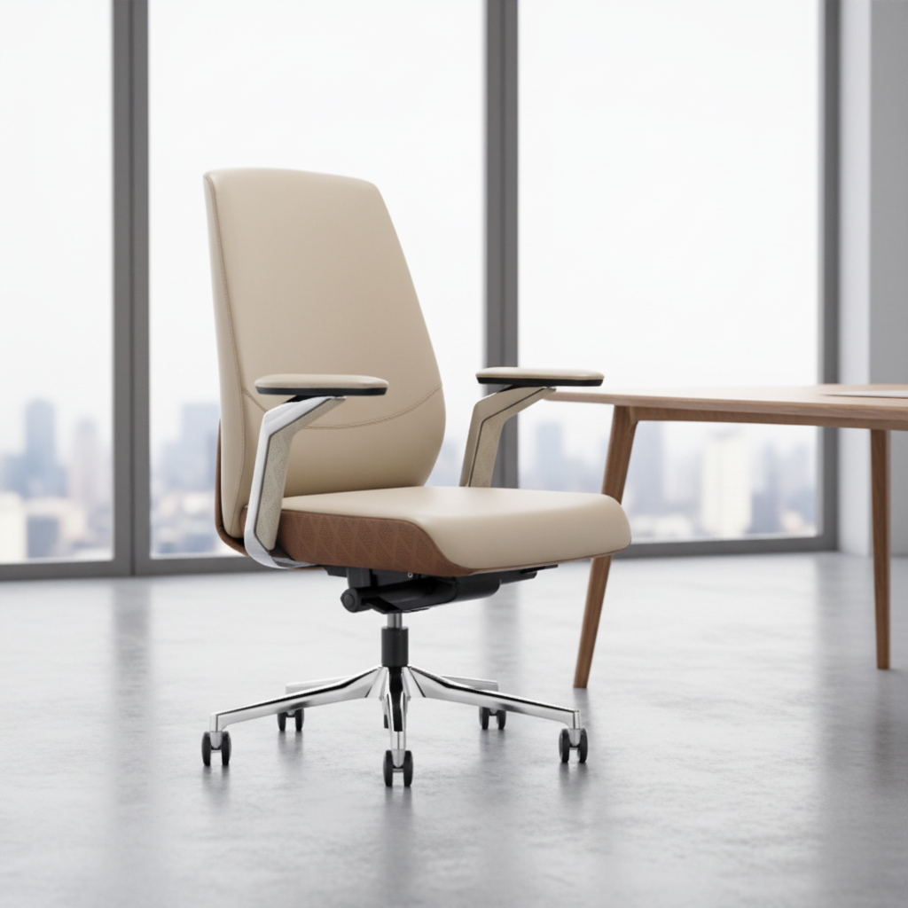 Business Class Heavy Duty Ergonomic Executive Mesh Office Chair with Steel Base and Adjustable Height