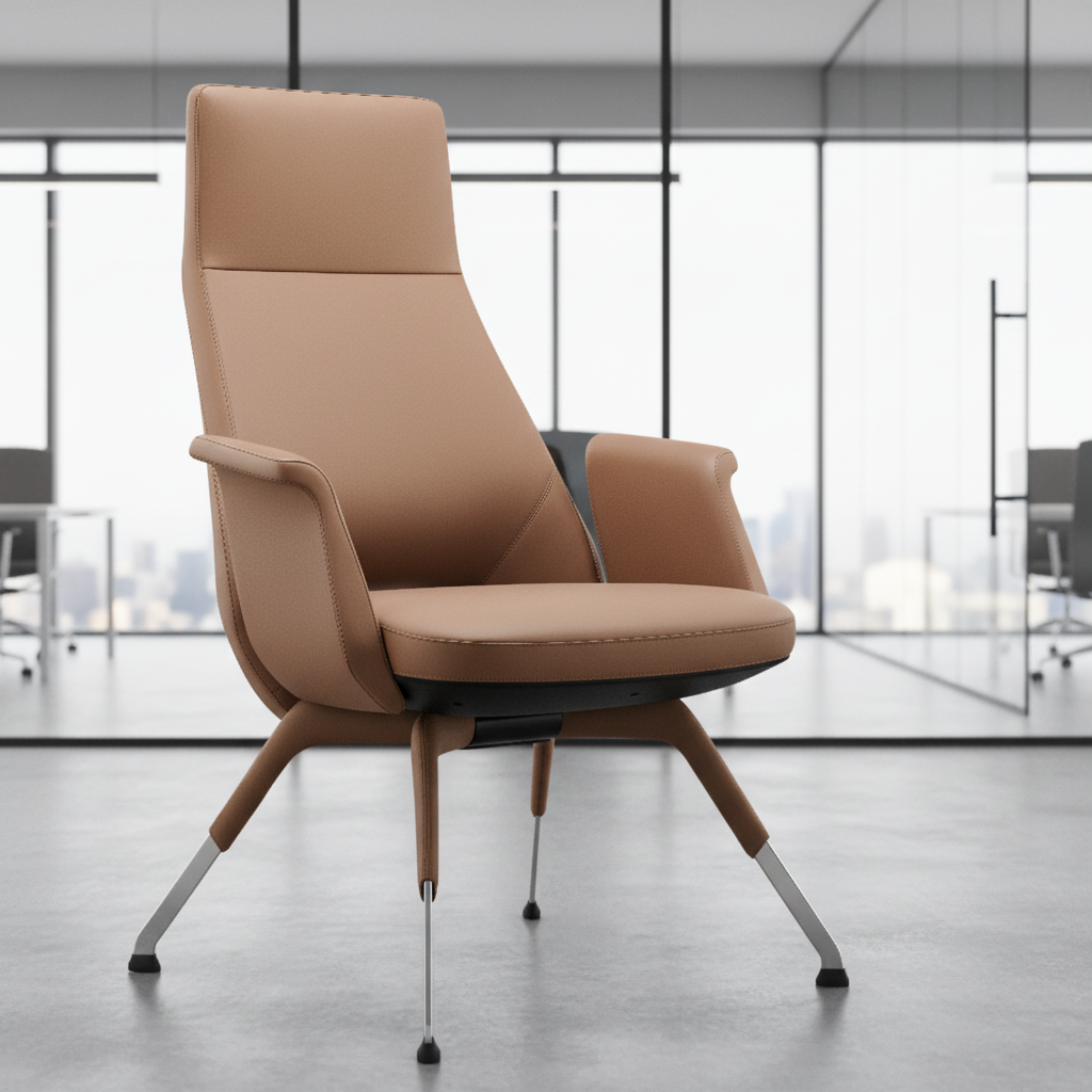 Modern Design Ergonomic PU Leather Executive Task Chair with Adjustable Height