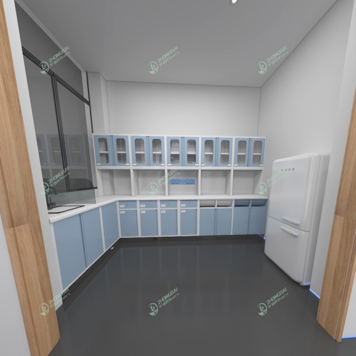 Custom Modern Hospital Medical Cabinet Clinic Pantry Furniture Set Durable One Stop Interior Design Installation Turnkey Project